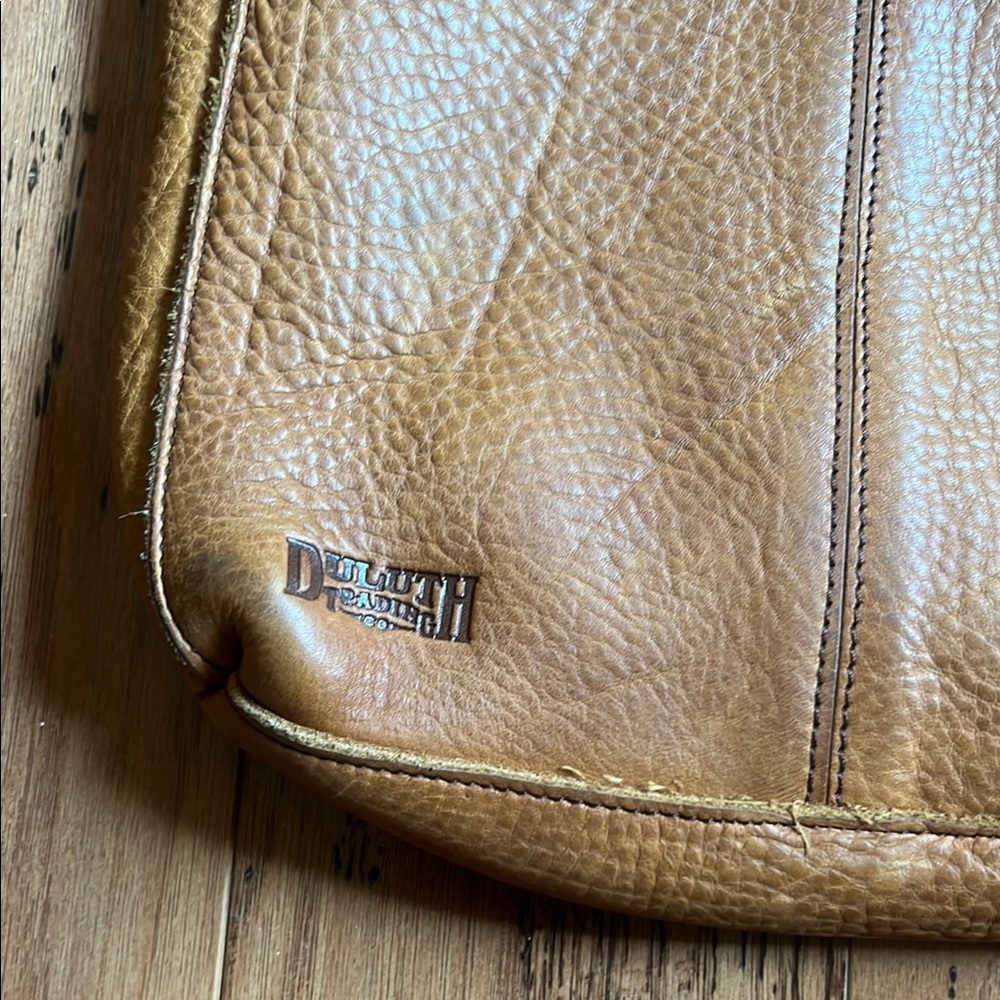 Tan Leather Crossbody Bag - Picture 2 of 4